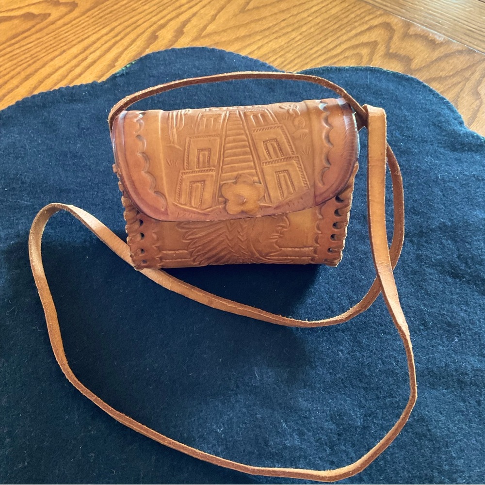 Leather Mini Embossed Crossbody